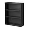 Hirsh Hirsh 3 Shelf Metal Bookcase, 42in. Height, Charcoal 22455 - alternate 2