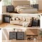 Simple Deluxe Nightstand 2 Drawers Dresser for Bedroom, 3-Tier Bedside Table with Fabric Bins, Night Stand Set 2,  3A88HKCABT2GRYX2 - alternate 3