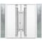 Vdomdoors Steel Double Doors Deux 1713 White Enamel 2 Sidelight Exterior Black Windows Stainless Inserts Sing DEUX1713DEXD-BEM-RH-W16+72+16 x H80 - alternate 1