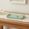 Homeroots 8in Aqua And Gold Cast Iron Ribbons Vanity Tray 634800 - alternate 5
