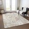 Homeroots 3' X 5' Ivory Beige And Linen Floral Washable Indoor Outdoor Area Rug 611192 - alternate 7