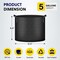 Ipower 5 Gallon Grow Bags, Garden Planting Nonwoven Fabric Pots, 20 Labels Included, 20PK GLGROWBAG5X5BLKV5X4 - alternate 4