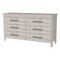 Homeroots 59" Light Gray Six Drawer Double Dresser 544020 - alternate 9
