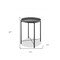 Homeroots 21" Gray Aluminum Round End Table 372277 - alternate 4