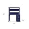 Homeroots 47" Blue Iron Writing Desk 491386 - alternate 2