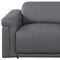 Homeroots 73in Dark Gray and Black Italian Leather Power Reclining Loveseat 720487 - alternate 5