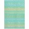 Homeroots 9' X 12' Aqua Green And Yellow Striped Washable Indoor Outdoor Area Rug 614795 - alternate 4