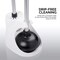 Neiko Toilet Plunger with Holder for Brush and Bathroom Plunger Set, Aluminum Handle, White Plunger Caddy 60167A - alternate 3