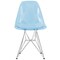 Leisuremod Bristol 5-Piece Modern Dining Set: Round MDF Table & 4 Eiffel Plastic Chairs with Chrome Legs, 5PK BTBL-35BL-CR19TBU4 - alternate 7