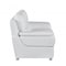 Homeroots 85" White Leather Sofa With Silver Legs 329479 - alternate 5