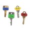 Lucky Line Key Sleeve, Clear, Polyethylene, 4 PK 17104 - alternate 3