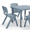 Flash Furniture 5 PC Plastic Activity Table and 4 Chairs Set, 10.5 in Seat Height-Dusty Blue YU-YCX-0023-2-SQR-TBL-DSTYBL-E-GG - alternate 7