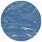 Homeroots 8' Blue Ivory And Gold Round Abstract Washable Indoor Outdoor Area Rug 601046 - alternate 7