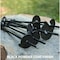 King Canopy 6-Piece Ground Anchor Kit, 15in Steel Powder Coated, Auger Style w/60 feet of Rope, Black A6200 - alternate 2