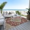 Homeroots 8' X 10' Red Beige And Brown Oriental Washable Indoor Outdoor Area Rug 605250 - alternate 4