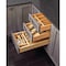 Rev-A-Shelf Drawer Insert, Maple Wood, Natural Maple, 20.63 in W, 2.88 in H, 22 in D 4WCT-3 - alternate 5