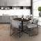 Regency Round Cain Breakroom Table W/ 4 Zeng Stack Chairs, 42 in W, 42 in L, Neo Walnut TB42RNDNW44GY - alternate 7