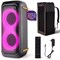 Pyle Compact Bluetooth PA Party Speaker System, 160W Dual 6.5 in Karaoke Machine with Mic, Rechargeable PPHP26BLBG - alternate 1