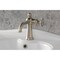 Kingston Brass One-Handle Single-Hole Bathroom Faucet with Push Pop-Up Drain, Brushed Nickel KS3548RNX - alternate 2