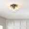 Jonathan Y Iris 11.5" 3-Light Farmhouse Rustic Iron/Glass LED Semi Flush Mount, Nickel/Clear JYL7568B - alternate 5
