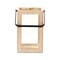 Homeroots 13" Natural Distressed Geometric Solid Wood Tabletop Lantern Candle Holder 634817 - alternate 2