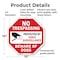 Signmission No Trespassing Protected by Video S, 10 Inch X 10 Inch, Plastic Sign OC-P-10-92 - alternate 5