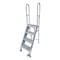 Cotterman 70 in H Steel Folding Rolling Ladder, 4 Steps, 350 lb Load Capacity SAS4A3E10B8C1P6 - alternate 1