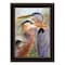 Homeroots Blue Heron Duet 2 Black Framed Print Wall Art 407861 - alternate 1