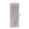 World Rug Gallery Vintage Inspired Machine Washable Non Slip Runner Rug 2 ft 6 in x 10 ft Charcoal 6029CHARCOAL2X10 - alternate 7