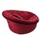 Homeroots 17" Red Velour And Mdf Sofa Chair 282511 - alternate 1