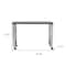 Homeroots 39" Gray and Silver Wood and Stainless Steel Rolling Sled Writing Desk 524924 - alternate 5