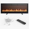 Edendirect 42 in. Wall Mount Electric Fireplace in Black, Sleep Mode, Remote, Adjustable Flame Color and Speed ZR-ZHUMI-BL-Q01-42IN-BK - alternate 1