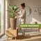 Vintiquewise Wicker Banana Rope Tall Floor Planter with Metal Pot, Large QI003360.L - alternate 4