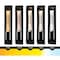 Cwi Lighting Petra Integrated LED 29in Sand Black Outdoor Wall Light with Handcrafted Glass 1723W29-1-101-B - alternate 7