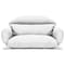 Leisuremod Hanging 2 person Egg Swing Cushion, White ES57C-W - alternate 1