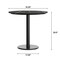 Flash Furniture Commercial 31.25" Black Faux Marble HPL Tabletop with Black Table Height RD Base ST-RD31-BKMAR-TR18-GG - alternate 5