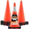 Xpose Safety Traffic Safety Cone, 28 in, PVC, 6 in Reflective Collar, DOT Approved, Orange, 8 pk OTC28-6-8-X - alternate 1