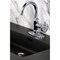 Kingston Brass One-Handle Single-Hole Bathroom Faucet with Deck Plate and Push Pop-Up Drain, Polished Chrome KSD2211RX - alternate 5