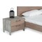 Homeroots 20" Brown And Gray Solid and Manufactured Wood Two Drawer Nightstand 491580 - alternate 5