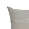 Homeroots 20" X 20" Gray Chevron Wool Blend Zippered Down Pillow 535264 - alternate 2