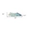 Homeroots 50" X 60" Aqua Blue Teal And Ivory Recycled PET Woven Stripe Throw Blanket with Tassels 519095 - alternate 3