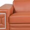 Homeroots 89" Camel Italian Leather Sofa With Silver Legs 329585 - alternate 6