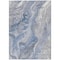 Homeroots 5' X 8' Denim Blue And Ivory Abstract Washable Indoor Outdoor Area Rug 617597 - alternate 4