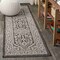 Jonathan Y Sinjuri Medallion Textured Weave Gray/Black 2 ft. x 10 ft. Indoor/Outdoor Runner Rug SMB101D-210 - alternate 1