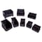 Quantum Storage Systems Hang & Stack Storage Bin, Polypropylene/Polyethylene, Black, 4 in H, 4 1/8 in W, 10 7/8 in L QUS224BR - alternate 1