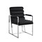 Homeroots Set of Two Tufted Black And Silver Metallic Upholstered Velvet Dining Arm Chairs 545054 - alternate 5