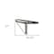 Homeroots 27" Black And Silver Glass And Metal Half Circle Wall Mounted Accent Shelf 608661 - alternate 3