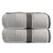Lavish Home 2-Piece Towel Set Extra Large Bath Towels100% Cotton Bathroom Accessories Absorbent Bath Sheets 67-0023-GRBS - alternate 1
