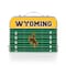 Picnic Time Family Of Brands Wyoming Cowboys - Concert Table Mini Portable Table, Charcoal Wood Grain 843-00-141-694-0 - alternate 2