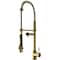 Vigo Zurich Single Handle Pull-Down Sprayer Kitchen Faucet in Matte Brushed Gold VG02007MG - alternate 1